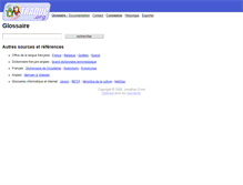 Tablet Screenshot of glossaire.traduc.org